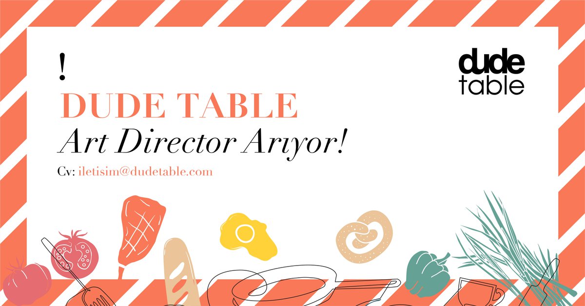 [İş İlanı] Dude Table, Art Director Arıyor! bigumigu.com/is-ilani/dude-… <a href="/dudetable/">dude table</a> #kariyer