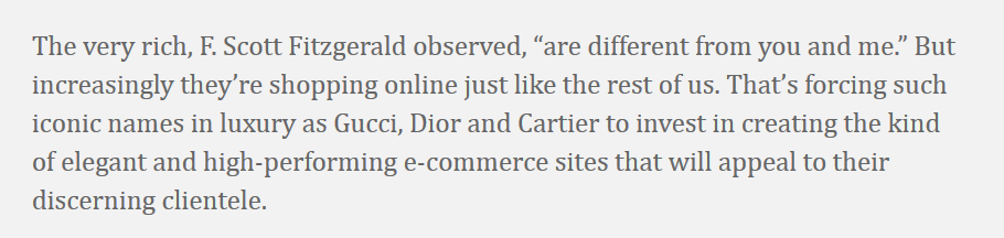 This sounds a little bit like the wealth management industry... digitalcommerce360.com/2018/10/23/lux…