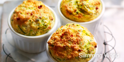 SlimmingWorld's tweet photo. Get a rise out of these egg-stra light and super-fluffy cheese and bacon souffles! They’re a start-of-the-day showstopper! 🌄#SlimmingWorld-ers can get the recipe on our member sites. https://t.co/Z1Vn9NUtht https://t.co/KZA7Z72lZJ