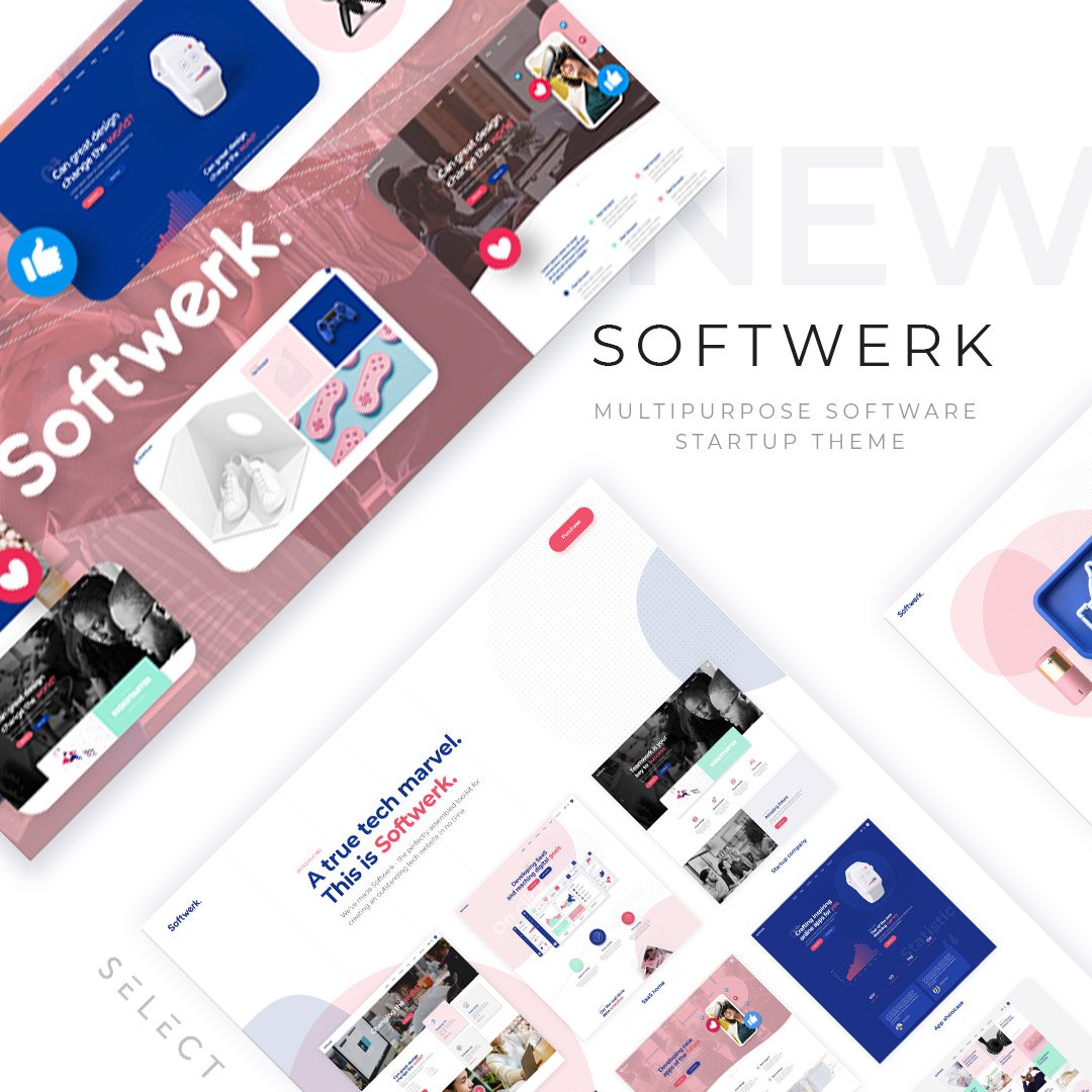 Select-Themes on Twitter: "Reach tech supremacy with Softwerk! https://t.co/IUvmsIJuBQ This #WordPress theme comes with a vast collection of beautiful layouts and powerful elements for SaaS, #cryptocurrency, app and tech companies and #digital