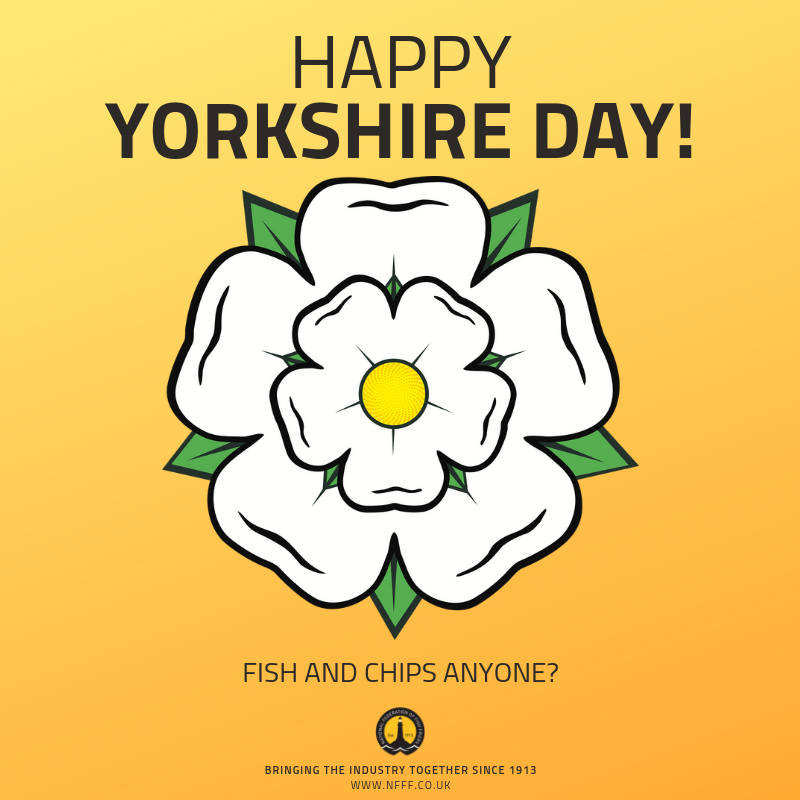 NFFF_UK's tweet photo. Happy Yorkshire Day! Fish and chips anyone?

#YorkshireDay #WhiteRose #FishandChips https://t.co/2XbeNfz848