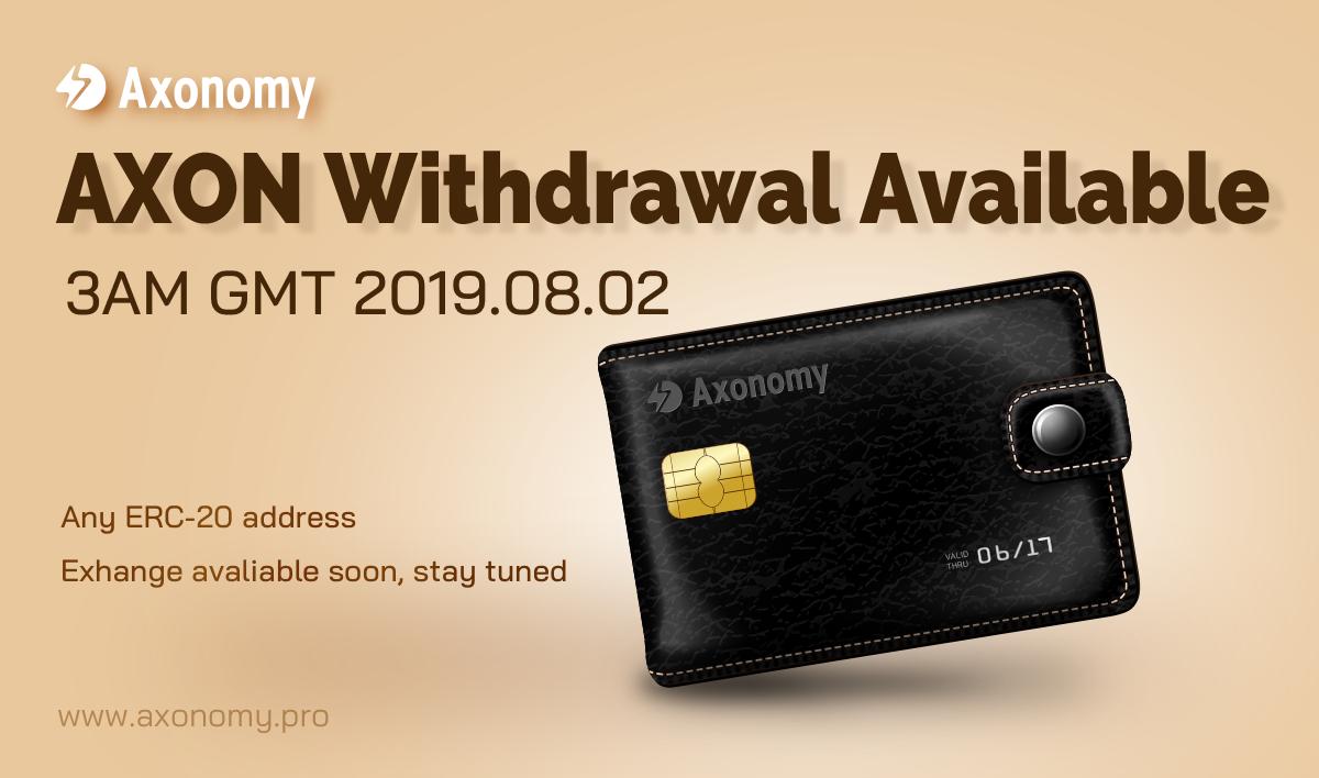 Axonomy1's tweet image. AXON Withdrawal will open on 3AM GMT 2019.08.02
Exchange information coming up soon
📣📣📣 Stay Tuned