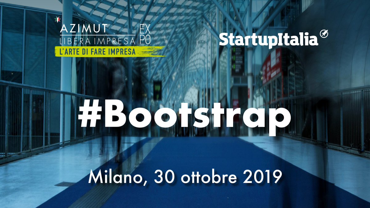 Torna #Bootstrap e le candidature sono aperte! 🚀🚀
Il 30 ottobre all’interno di #aliexpo2019, la due giorni di Azimut dedicata all’economia reale, 16 startup early stage avranno l’opportunità di incontrare 16 mentor.
Candidati subito con la tua startup! startupitalia.eu/bootstrapcall