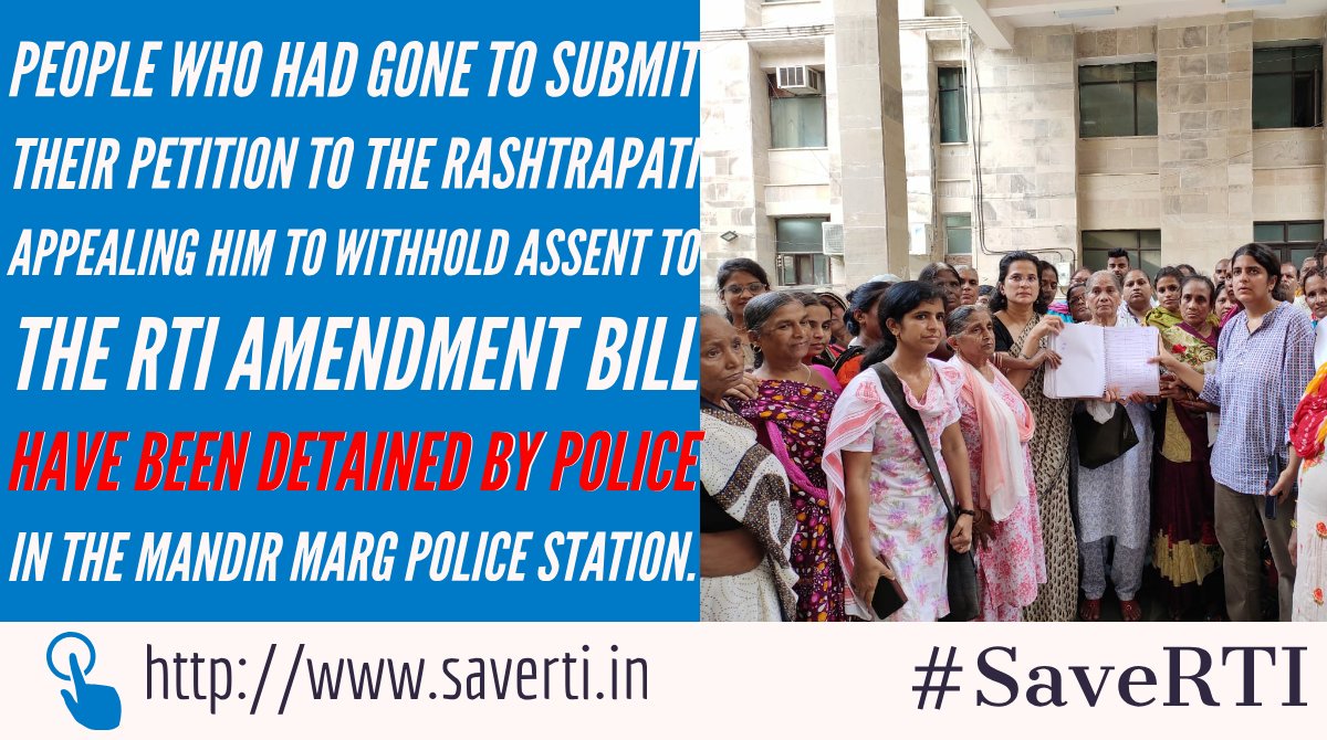 RTIBachao's tweet photo. Lakhs across the country are voicing the protest, @rashtrapatibhvn

#SaveRTI
#RashtrapatiSaveRTI

Send your mail: https://t.co/v78WIHl1mJ https://t.co/VkkylK8OSk