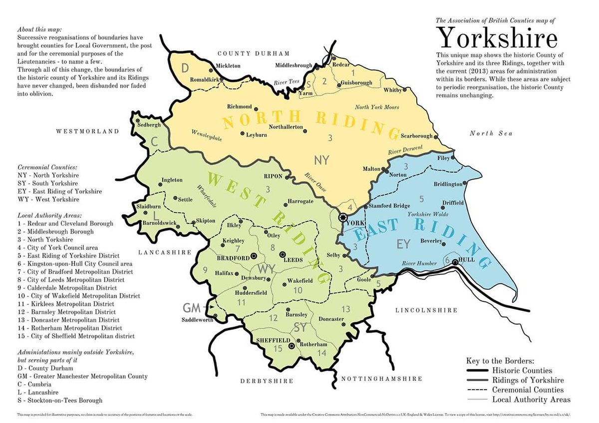 wallybasoum's tweet image. "Successive reorganisation of boundaries have brought counties for Local Government.....Throughout all this change , the boundaries of Yorkshire and its Ridings HAVE NEVER CHANGED , BEEN DISBANDED NOR FADED INTO OBLIVION"

Happy Yorkshire Day. (all of it)