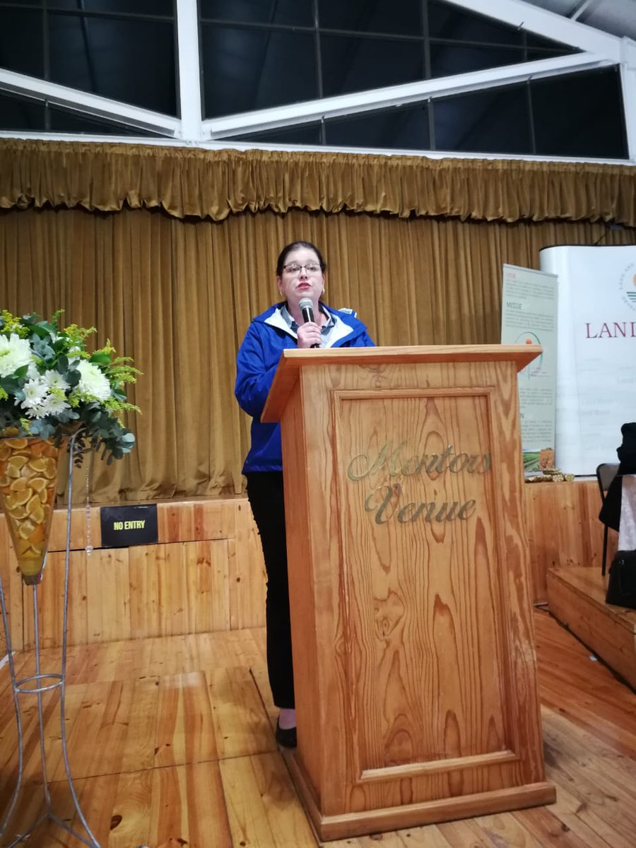 Karen Muller is speaking on behalf of Kelton Motor group. Kelton Motor Group sponsors the vehicle that is used in the Rural Development project.

#AgriEc19