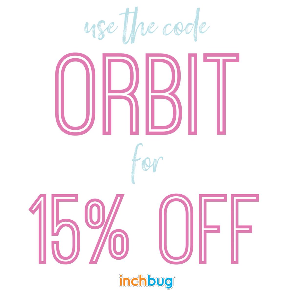 Eeek! It’s officially back-to-school season😳 Who else is nowhere near ready?🙋‍♀️ Well, InchBug is here to offer some relief - save 15% off with the code “ORBIT” now through the end of August🎒📚🍎