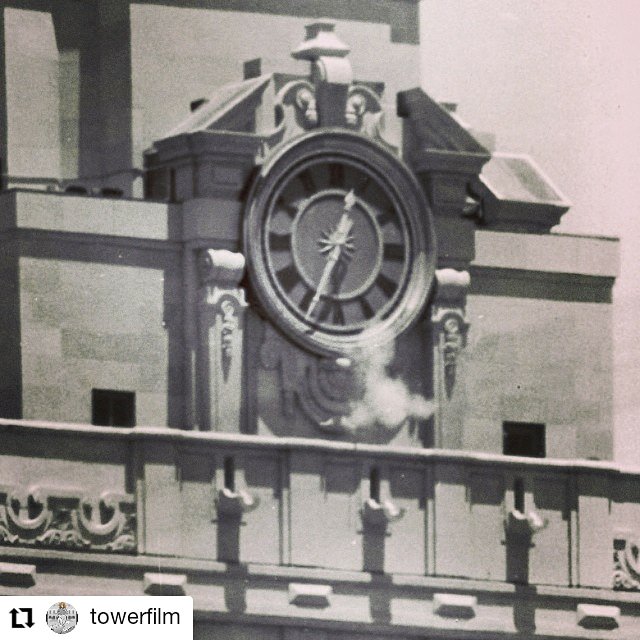 chrisgb002000's tweet photo. Smoke emanating from the #UTTower after Charles Whitman fires shots. 53yrs ago today the #UTTowerShooting happened https://t.co/OIb1t2OdM3