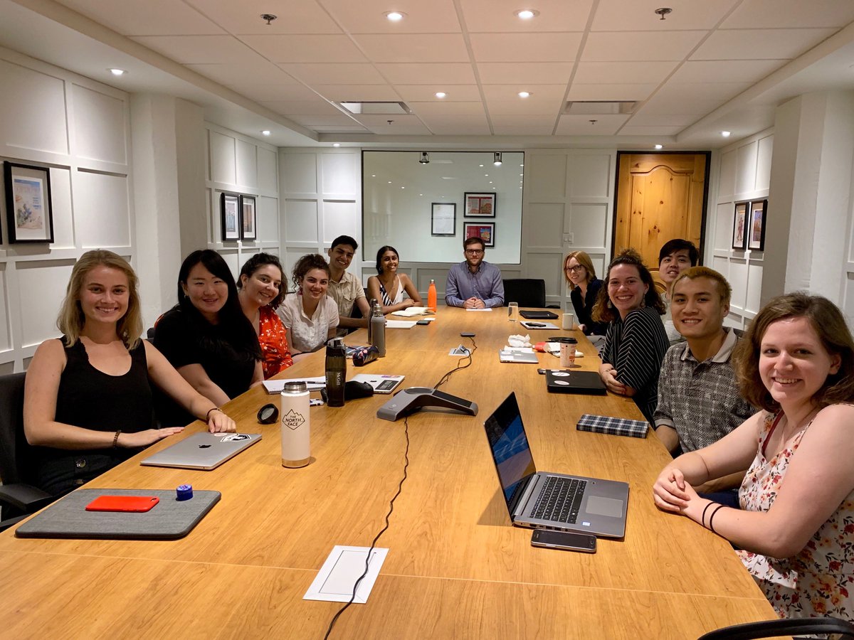 podsprogram's tweet photo. Fantastic visit at the newly renovated @IRPP office yesterday! 

Thank you to the Institute for Research on Public Policy for a great time! Special thank you to 
@mohytabbara for discussing the Canadian policy landscape, think tanks, and grad school with the PODS students 🌐 https://t.co/SPRm69z3uY