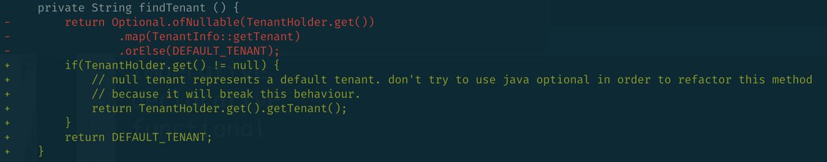 PaganoFelice's tweet photo. when you're trying to convince your colleagues to approach functional programming, but java betrays you. https://t.co/SKyDXuZdmZ