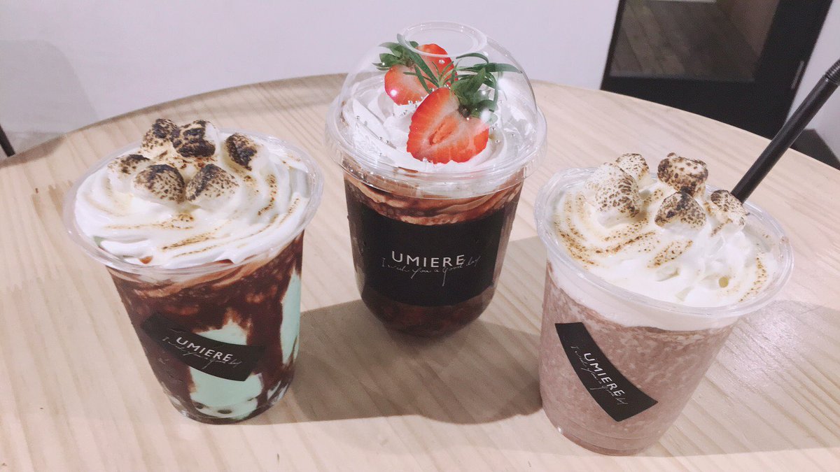 supica_j's tweet image. #ウミエール
またまた飲みに行きました！！
チョコバナナマショマロ美味しかったです😋