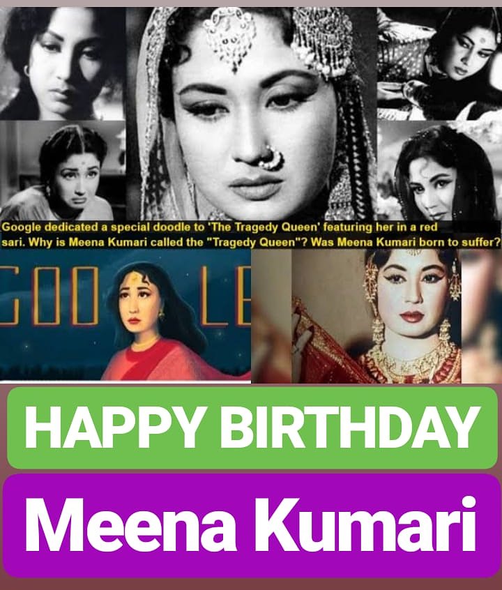 HAPPY BIRTHDAY 
Meena Kumari 