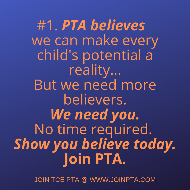 TimberCrElemPTA's tweet photo. TODAY is the day! The new Membership year begins. Show our students and teachers YOU BELIEVE because YOU BELONG in PTA.  Join TCE PTA @ https://t.co/R2no3XZDgC

#TCEPTA #TigerPTA #TCEroars https://t.co/VZnjS8E86s