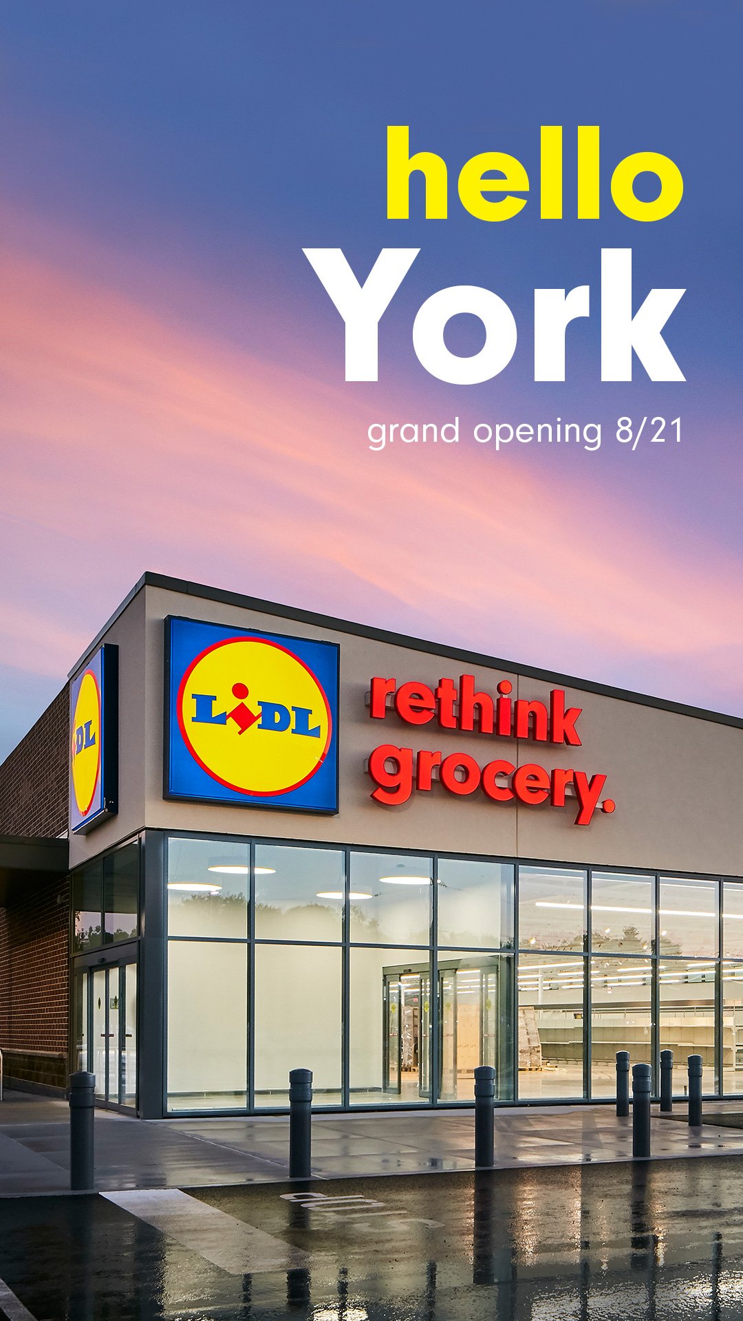 Verzending Ontslag fictie Lidl US on Twitter: "Mark your calendars, York, PA! We're excited to  announce we're bringing a new way to grocery shop to your town on 8/21. Are  you ready to #rethinkgrocery? 🛒