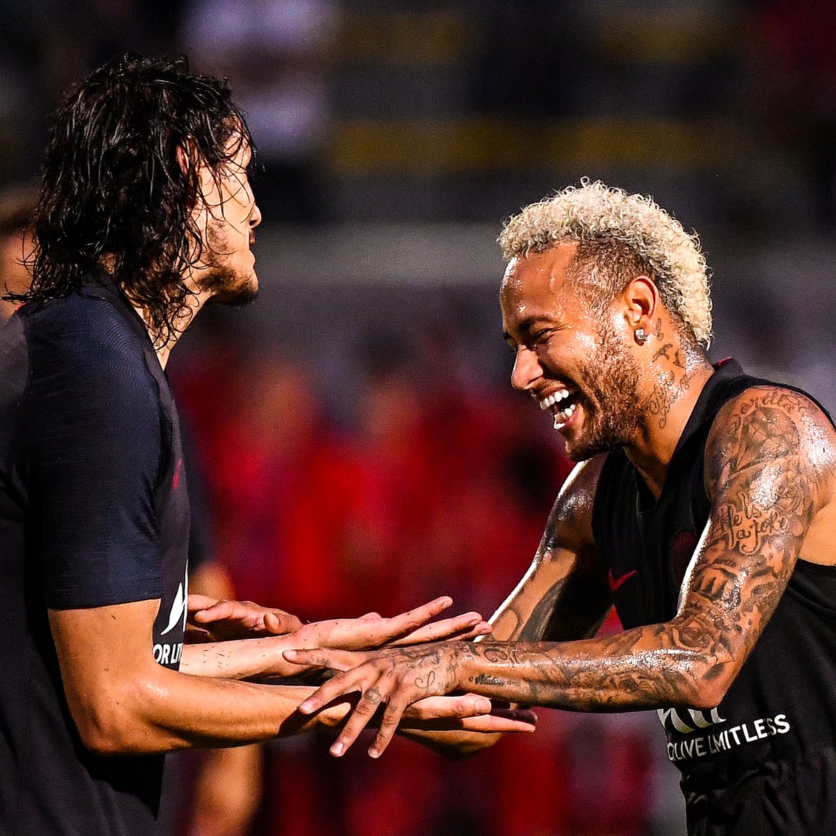 brfootball's tweet photo. Neymar's first day back training with his PSG team-mates https://t.co/ioKOFtEjyA