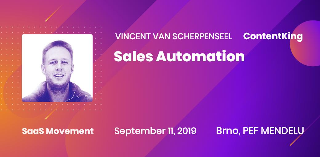 saasmovement's tweet photo. Do you want to boost your #sales but don’t have enough people? Luckily, @vincent_io will share some hacks on how they increase #productivity with sales #automation in @contentking! Pop up &amp; learn that automation doesn’t need to be applicable merely in engineering!#SaaS #business https://t.co/qPwfa9S7Kk