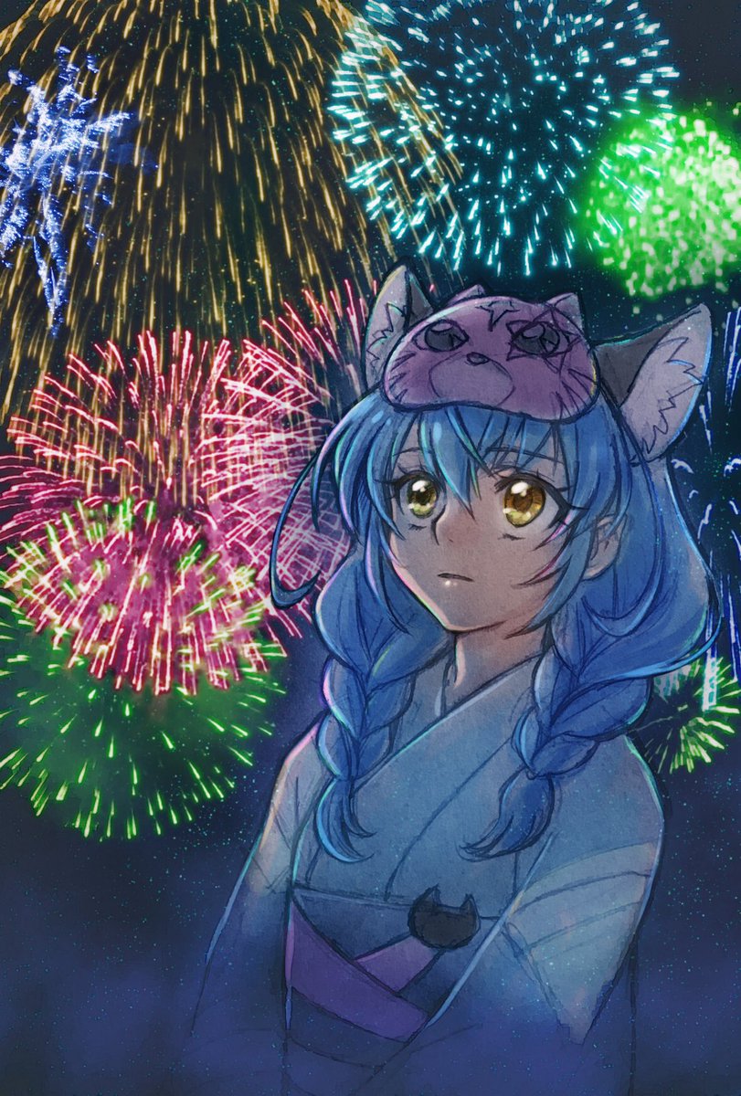 「夏祭り
 #プリキュア版深夜の真剣お絵描き60分一本勝負 」|愛禅のイラスト
