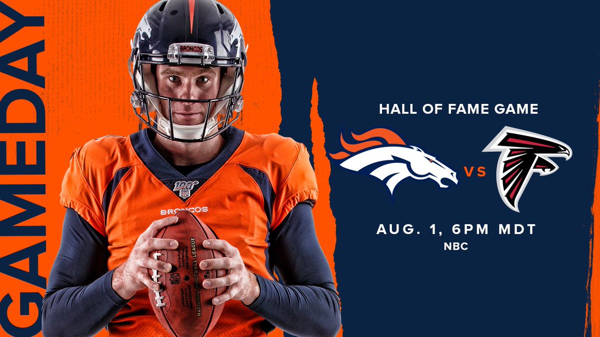 Football is BACK.

It's GAMEDAYYYYYYYYYY‼️

#DENvsATL | #PFHOF19
