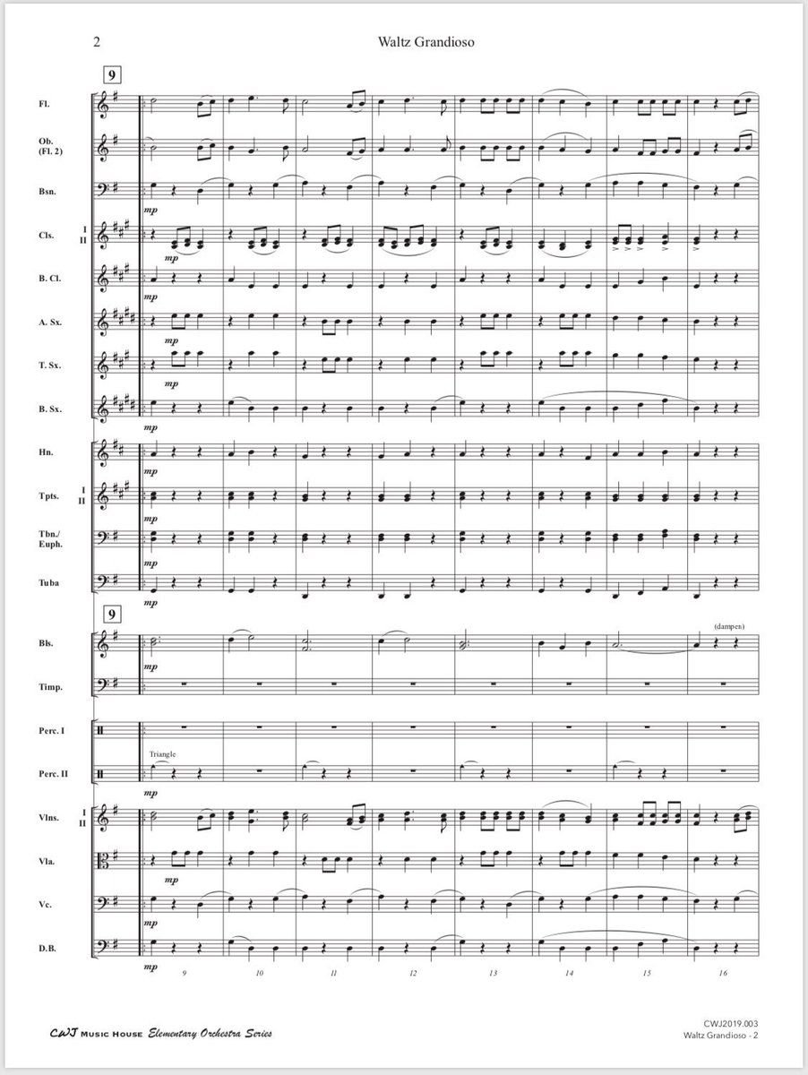 CWJMusicHouse's tweet image. WALTZ GRANDIOSO is coming along nicely! First half complete! #ElementaryOrchestraSeries #PoweroftheStrings