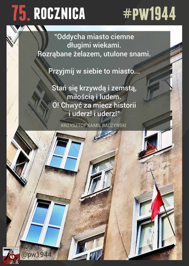 ROZPOCZĘTE! 🇵🇱 'Za Wolność! Za Honor! Za Kraj!' ✉ MELDUNEK @pw1944 📍 Z wielkim wzruszeniem, w 75. rocznicę #PW1944, składamy hołd Pamięci z naszej 8-letniej społecznej pracy @KRONIKA_PW1944 - Bohaterom tamtych 63 dni: Powstańcom, Ludności cywilnej, ukochanej Warszawie. 1/2