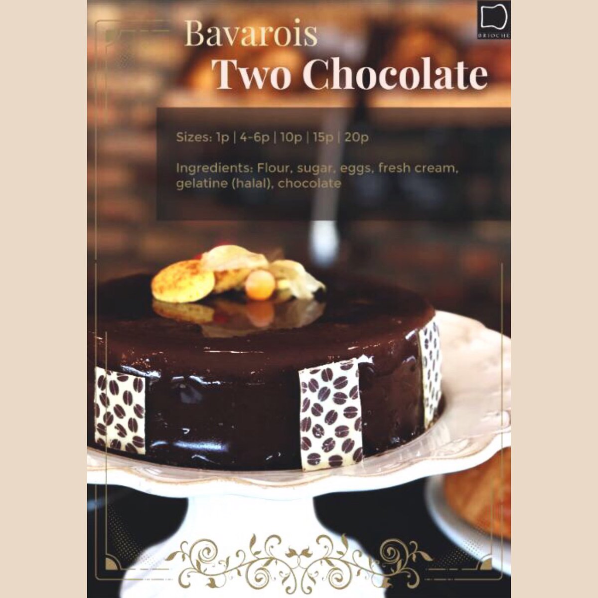 Order your Bavarois Two-Chocolate today!
.
.
.
#bavarois #briochedesserts #cakeeveryday #welovecake #kigali #my250 #kigalicakes #RwOT