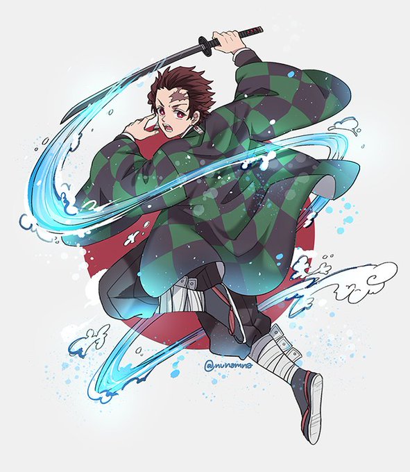 นู น า ม น า (ปั่นงาน) B67-68 #CQ9さんがTwitterに投稿した竈門炭治郎(鬼滅の刃)のイラスト。