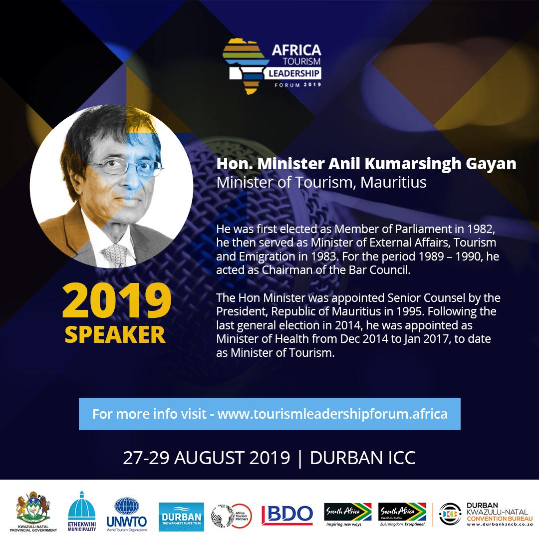 ATL_Forum's tweet photo. We are proud to announce the Hon. Minister Anil Kumarsingh Gayan
The Minister of Tourism, Mauritius as a main speaker at #ATLF19 who will be joining #TheFaceOfMany
Register at https://t.co/iUXofuN5J4
and secure your space to learn from his valuable insight! ππ½ https://t.co/lRUIyzTutG