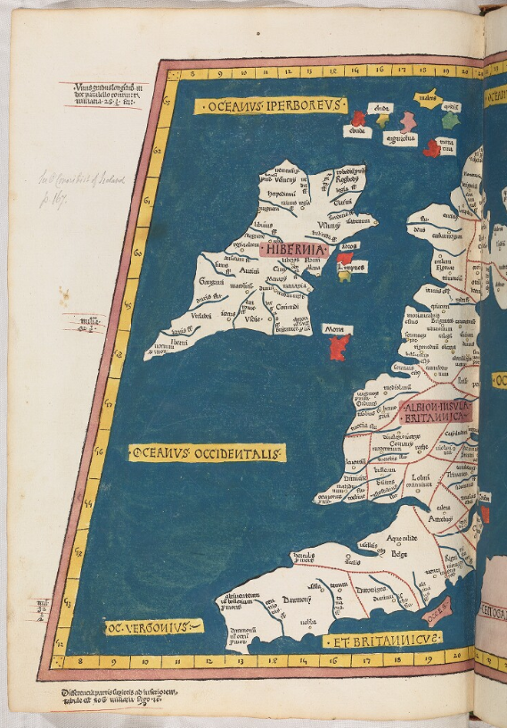 BDLSS's tweet photo. Authors Nick Millea and Jerry Brotton start with Ptolemy's Geographia, a 2nd-century gazetteer that eschewed mythical places in favour of "silent, mathematical precision". We digitized a 15th-century printed version for our #PolonskyProject: https://t.co/uOLx3Qxy35 https://t.co/D5jCbD83N1