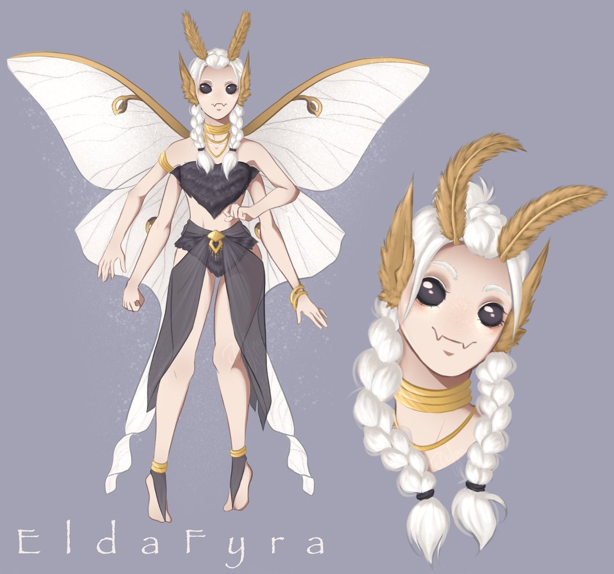 Eldafyra Made An New Oc Cos Why Not D Her Name Is Molly And She S An Albino Luna Moth Posted On Insta Too Eldafyra