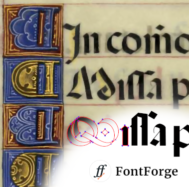FontForge's tweet photo. @appimages One thing you might immediately notice about this version is the new splash screen. If you like the font on it, it's a libre (SIL OFL) OpenType font made entirely in FontForge by Fred Brennan (@HW_BEAT_THAT) named «Quaerite Regnum Dei»; available at https://t.co/xVRD9cIMih https://t.co/1mrkAr6rga