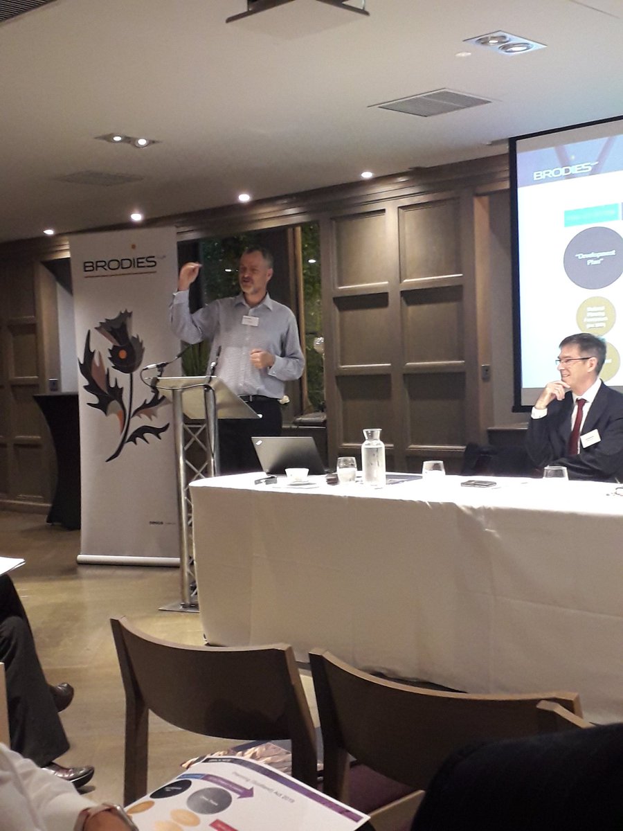 CommsPentland's tweet photo. Great event this morning @StayAtScotsman hosted by @BrodiesLLP with John McNairney @SGChiefPlanner planning expert Neil Collar @collarbrodies and David Leslie, Chief Planning Officer Edinburgh City Council, @planningedin https://t.co/z1Cu4dX2vb