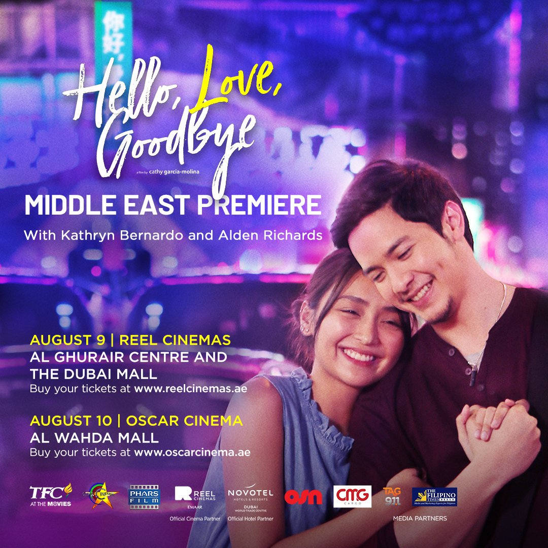 #HelloLoveGoodbye Special Screening + Meet &amp; Greet with Kathryn Bernardo and Alden Richards in Dubai and Abu Dhabi! 😍 #HelloLoveGoodbyeMiddleEast #HelloLoveGoodbyeDubai #HelloLoveGoodbyeAbuDhabi