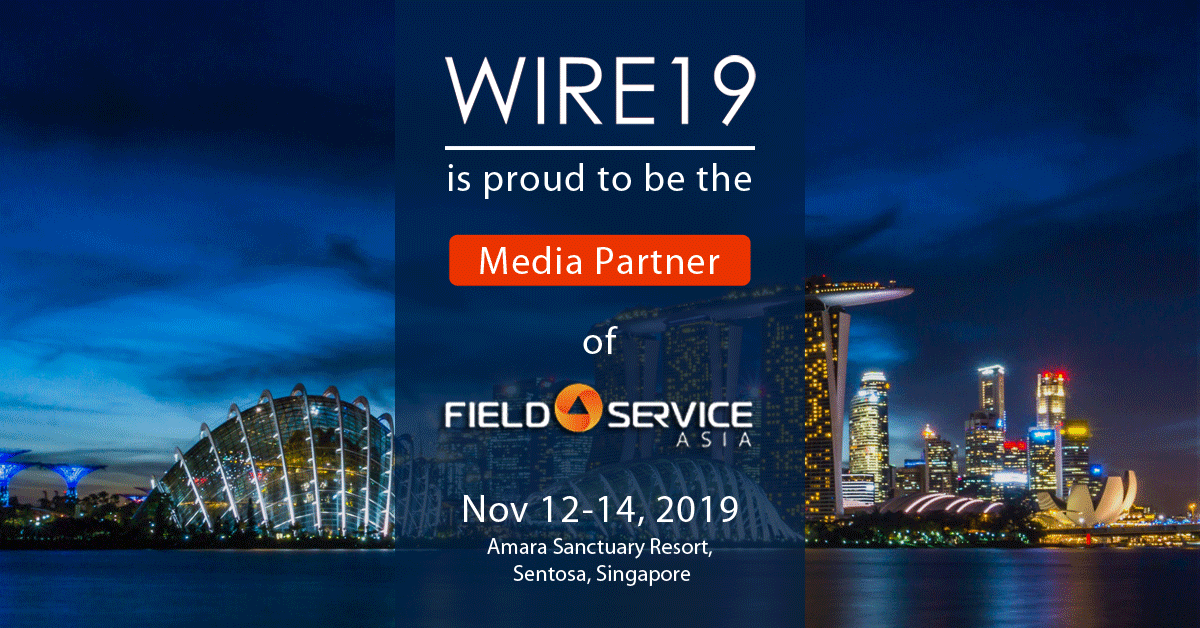 Wire19s's tweet photo. Delighted to announce our #MediaPartnership with @fieldserviceap— Asia’s leading #conference for Service, Support and Customer Care.
#FieldServiceAsia #techevent #support #CustomerService #CustomerCare https://t.co/liYf6fhhEL
