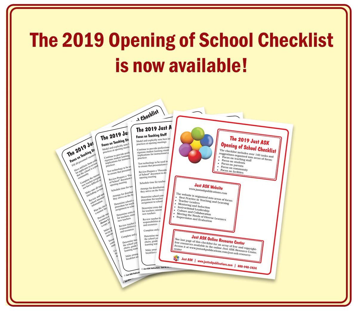 Download the checklist at bit.ly/2GGaxfR