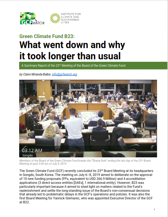 GcfWatch's tweet photo. The latest GCF Board Meeting saw the approval of $267M worth of projects across 10 countries, 4 new accredited partners, and new decision-making procedures. Learn more in this report by Claire Miranda-Balba for #GCFWatch - https://t.co/tQOTJxZxOI @icsc_ph @GCF_News #GCFB23 https://t.co/PyVCXQ6H9u