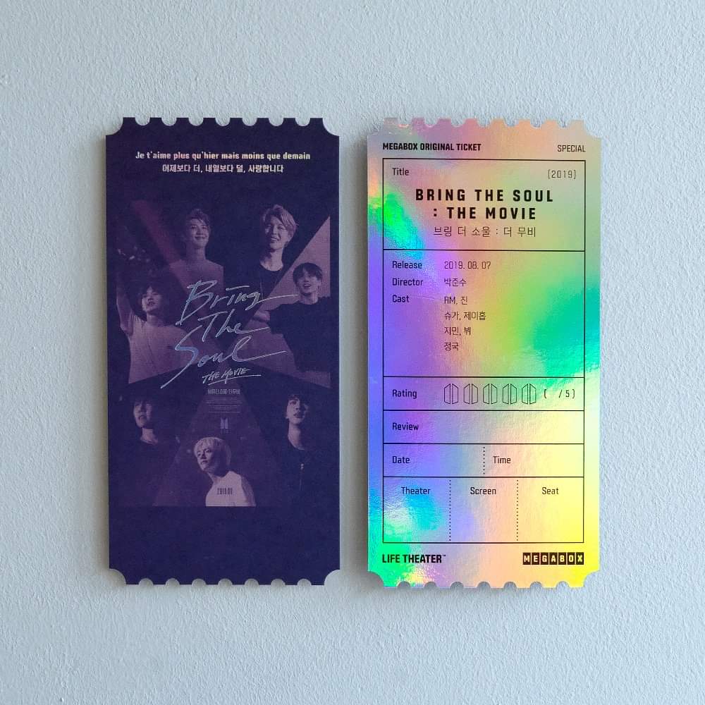 maidandelion's tweet photo. bruhh the korean tickets for bring the soul are so pretty...... https://t.co/MNhTaVxWT4