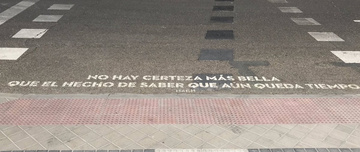 “No hay certeza más bella que el hecho de saber que aún queda tiempo”
Nach

#VersosAlPaso