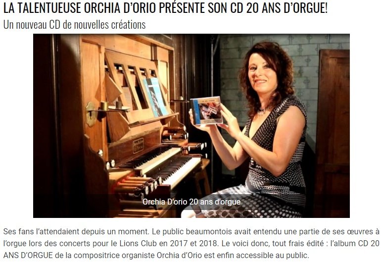 OrchiaD's tweet photo. Un bel article de presse qui présente bien le caractère dynamique, jeune, épique et #baroque de mon tout récent #CD 20 ANS D'#ORGUE! 
A découvrir et commander sur https://t.co/O4BO5upSJj.

Merci pour votre fidélité! Rv orgue, le 29/9 à Vic Fezensac!

https://t.co/I8WqS6hLuo https://t.co/g3Mz430WLO
