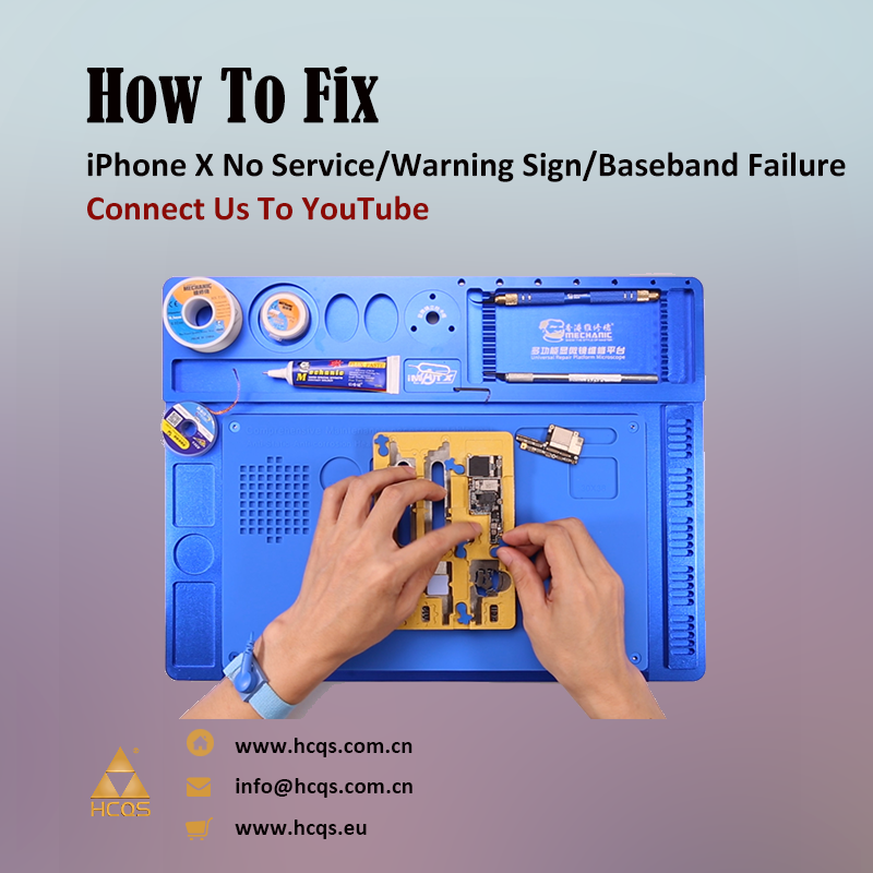 HCQS_Shenzhen's tweet photo. How to Fix iPhone X No Service/Warning Sign/Baseband Failure?
watch more on our YouTube channel :
https://t.co/27yZ0n52RL
#iphonex #iphonenoservice #noservice #iphonewifi #signal #iphonerepair #fixiphone #professional #repairguide #repairvideo #hcqs #tutorial #repairvide https://t.co/rOubx7XS8o