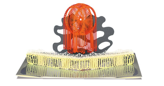 第一印刷所 公式 No Twitter 飛び出す ペーパークラフト かみはなび 越後長岡 発売 長岡花火 を紙で精巧に再現した ポップアップカード 自分で組み立てるカードキット 壁掛けウォールキットです 売上の一部を寄付し 商品を通じて長岡花火の普及