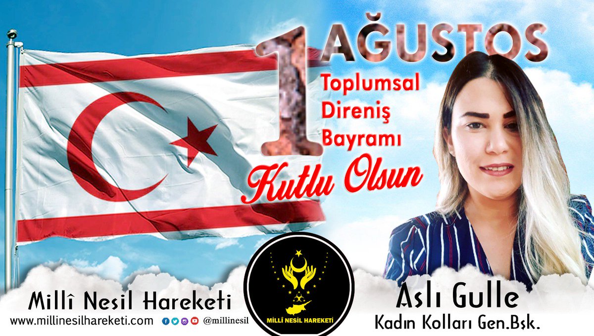 MilliNesil's tweet photo. 1 Ağustos Toplumsal Direniş Bayramı Kutlu Olsun 
#MîlliNesil https://t.co/dEflNQsIKe