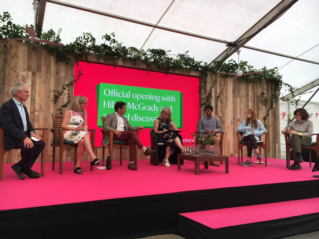 3 very inspiring young people on the panel discussion at Countryfile Live with @ArjunDutta210 representing @GAP_NT @nationaltrust - wise words spoken with confidence #natureneedsme #ourbrightfuture