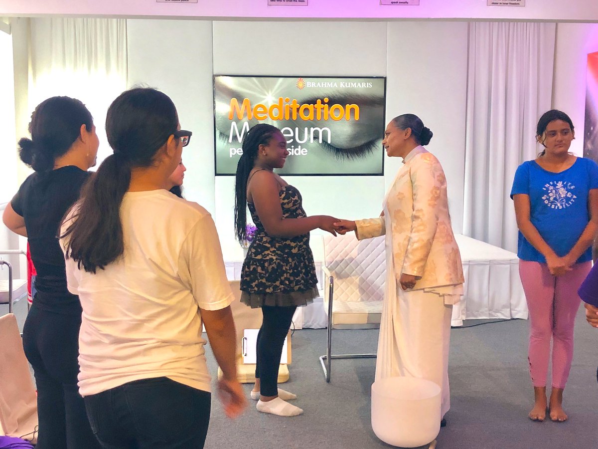 meditmuseum's tweet image. Loved being w/ the #CommunityBridge young #women-we #meditated #sang #danced #sharedwisdom learned #lifeskills &amp;amp; more. This space is truly a blessing. Let’s keep empowering our young women @brahmakumarisHQ @BrahmaKumaris @SilverSpringCtr @ShopTysons @MontVillageMD @RepRaskin