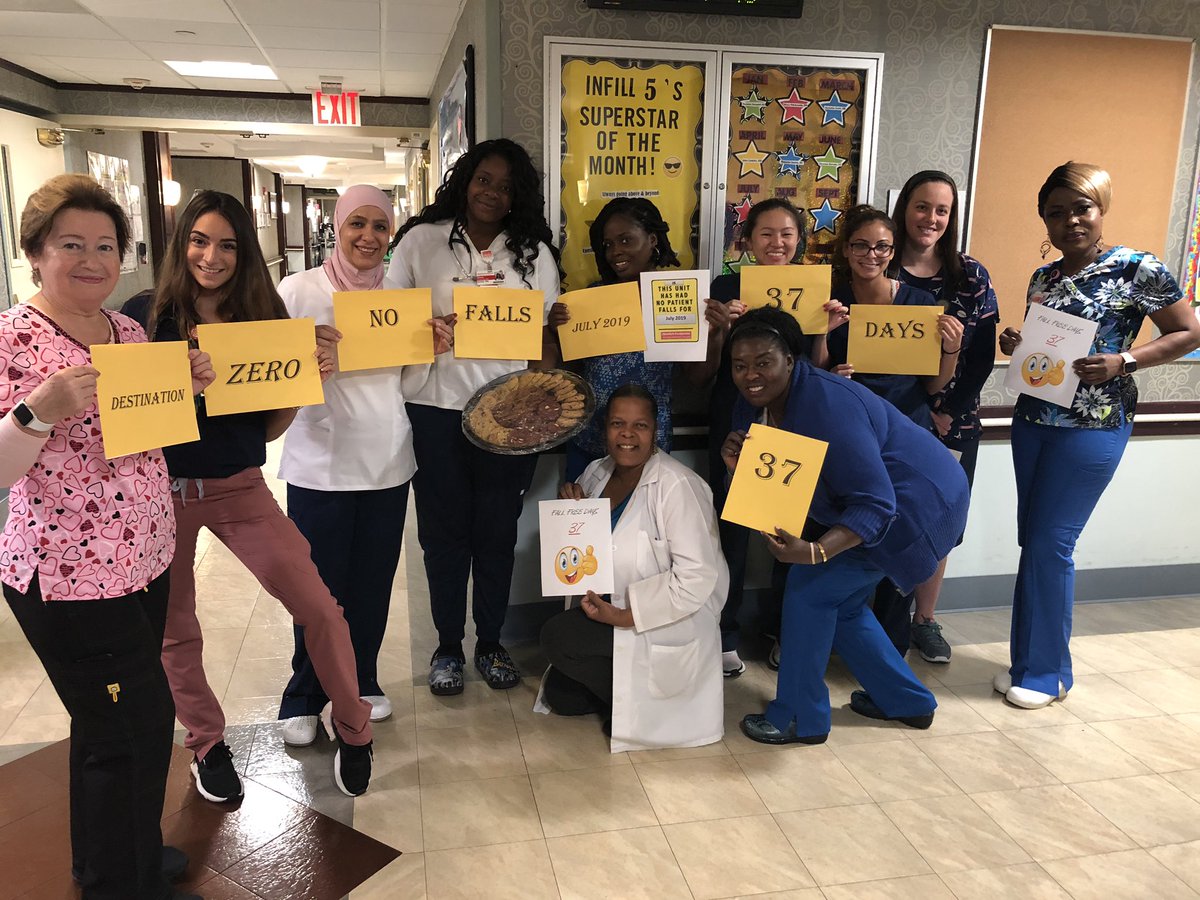 5Infill's tweet photo. Infill 5 celebrates another milestone! 🤗 🎉Zero falls for July 2019! #37days #Zerofalls #NYMBMH #WeLoveCookies @AishaD_Miller @ErnestoPMir https://t.co/MA2xQf3FC3