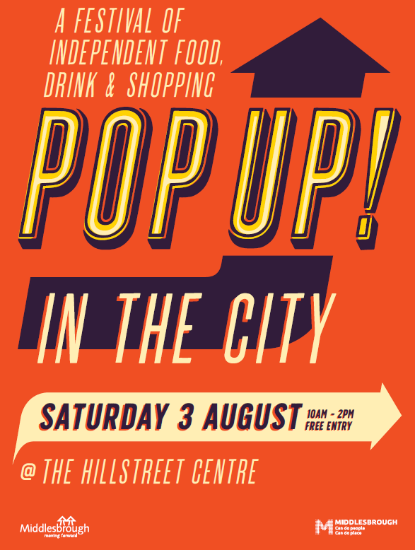Missing the Pip this weekend? Why not Pop instead! Head to <a href="/Hillstreetshop/">Hillstreet</a> for Pop Up in the City and catch up with some of your fave Pippers! <a href="/thecluckingpig/">thecluckingpig</a> <a href="/SongbirdBakery1/">Songbird Bakery</a> &amp; Ellephant Vegan Bakery. Catch up with @Lane7_ and <a href="/Mbro_Empire/">Middlesbrough Empire</a> too! 

3 Aug, 10am-2pm #BrilliantlyBoro