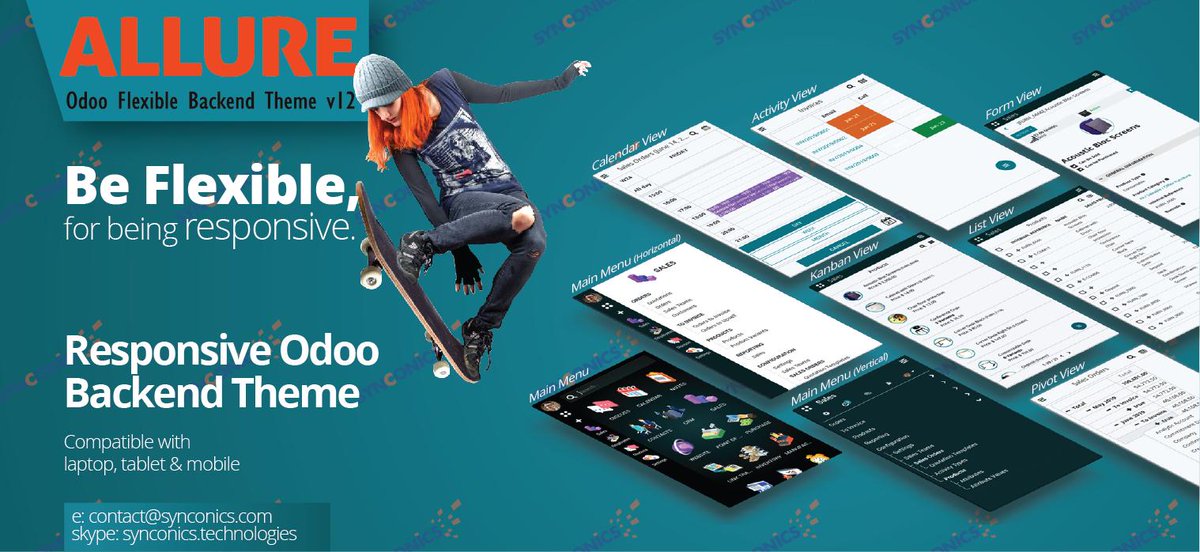 Allure is Flexible, Powerful #Odoo #Backend #theme available for Odoo V12 Community by <a href="/Synconics/">Synconics Technologies</a>. #Fully #Responsive Theme, provides #flexibility from user to user.
Buy: bit.ly/2JpFOpf?utm_so…
E: contact@synconics.com
#Allure #Flexible #OpenSource #ERP #Software #Business