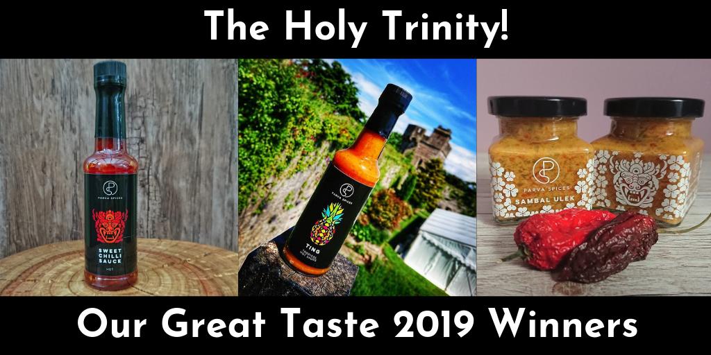 Parva Spices (@parvaspices) on Twitter photo I am over the moon that all of our entries in this years <a href="/guildoffinefood/">Guild of Fine Food</a> #GreatTasteAwards have won a star each! This means EVERY sauce we produce has won either one or two stars, a full house, making me a Great Taste Producer!! #chuffed #indeed #spiceorspicenotthereisnotry I am over the moon that all of our entries in this years <a href="/guildoffinefood/">Guild of Fine Food</a> #GreatTasteAwards have won a star each! This means EVERY sauce we produce has won either one or two stars, a full house, making me a Great Taste Producer!! #chuffed #indeed #spiceorspicenotthereisnotry