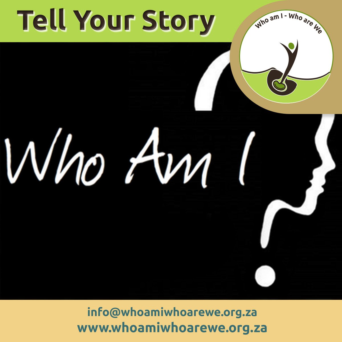 #TellYourStorySA “Know your story and how to tell it,
or someone else will tell it for you.”
-Norah Dooley, StoriesLive® @ArtsCultureSA @WhoAmIWhoAreWe2