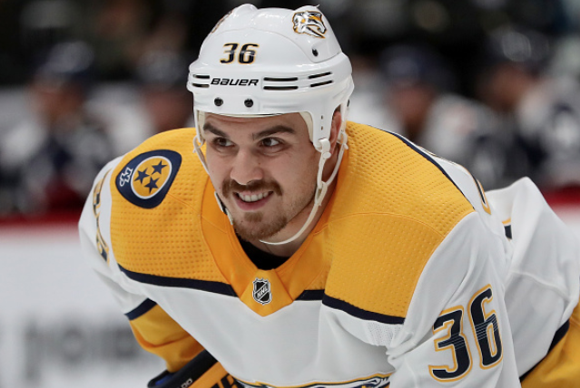 PredsAlmanac's tweet image. #OTD in #Preds history (2018):
Nashville signs free agent forward Zac Rinaldo to a one-year, $650k deal.

(pic: Matthew Stockman)