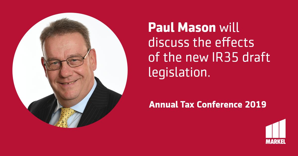 Our Annual Tax Conference is taking place in September and Paul Mason will be covering IR35. Register to attend now: buff.ly/2Kg7JHj